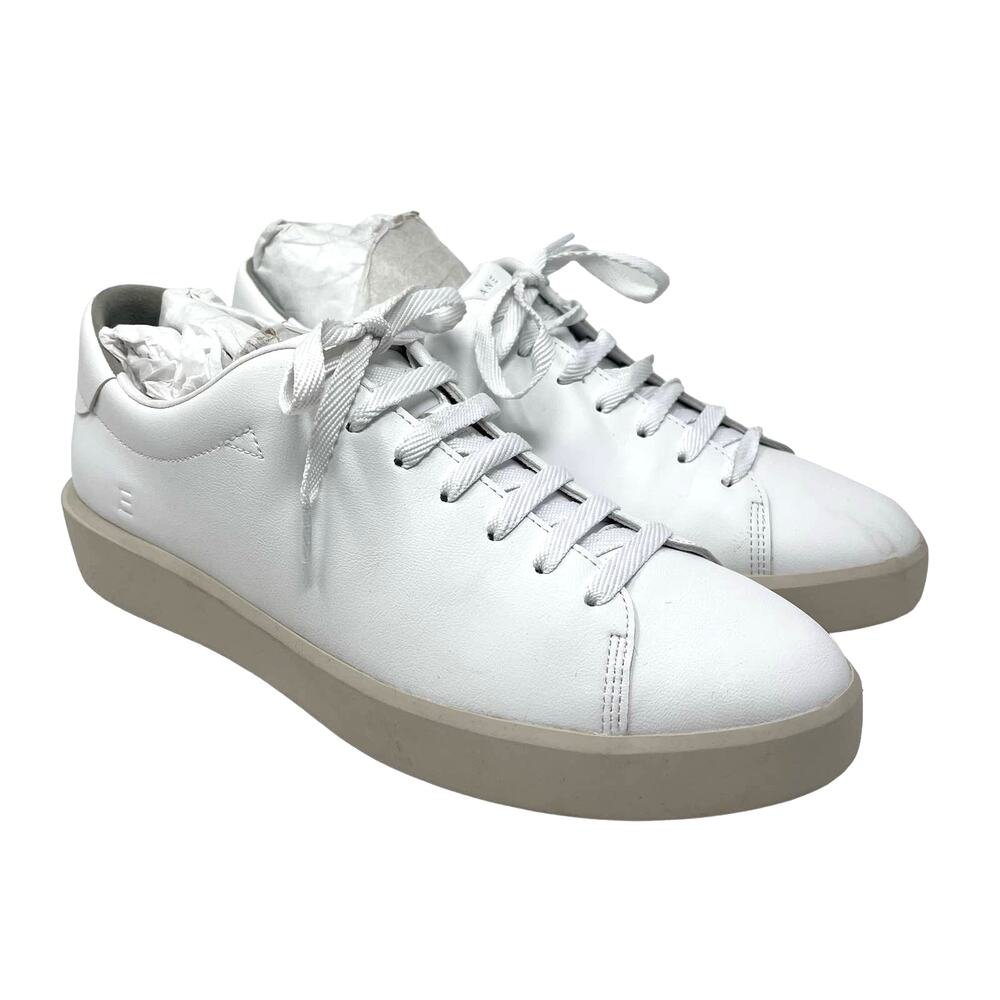 Everlane The ReLeather Tennis Shoe White Size 11.5 NEW